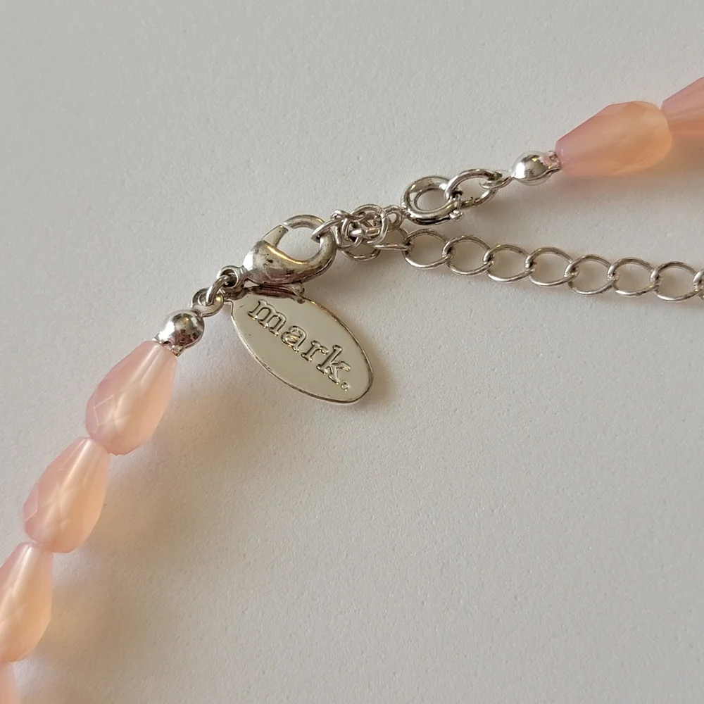 Rock of Ages Necklace in Peach Mark. Avon